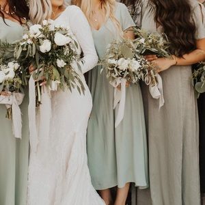 Sage Green Midi Dress